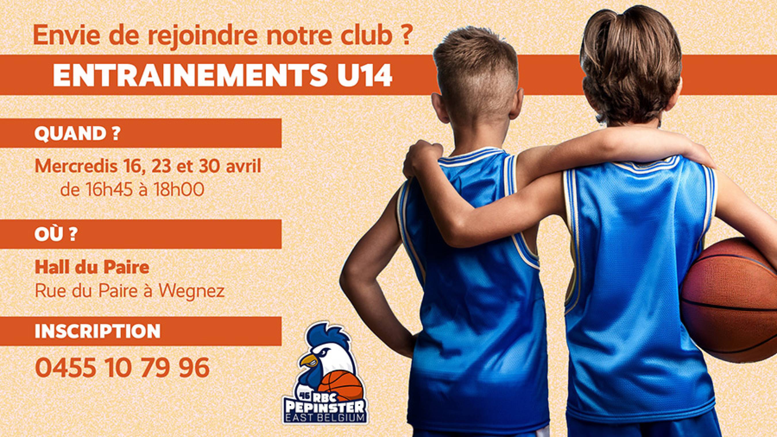 Entraînements U14 ouverts